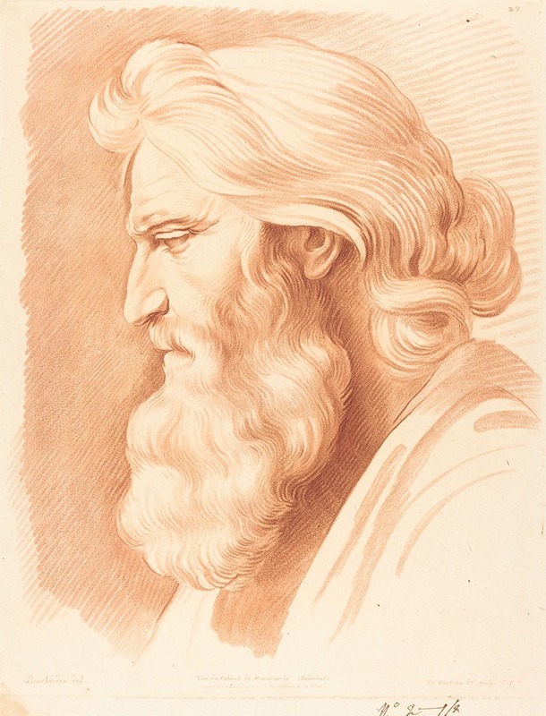 Head of a Venerable Man by Жиль Демарто старший — digital art print download