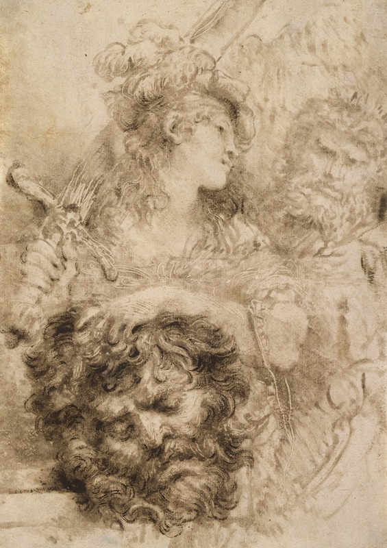 David with the Head of Goliath — Giovanni Benedetto Castiglione