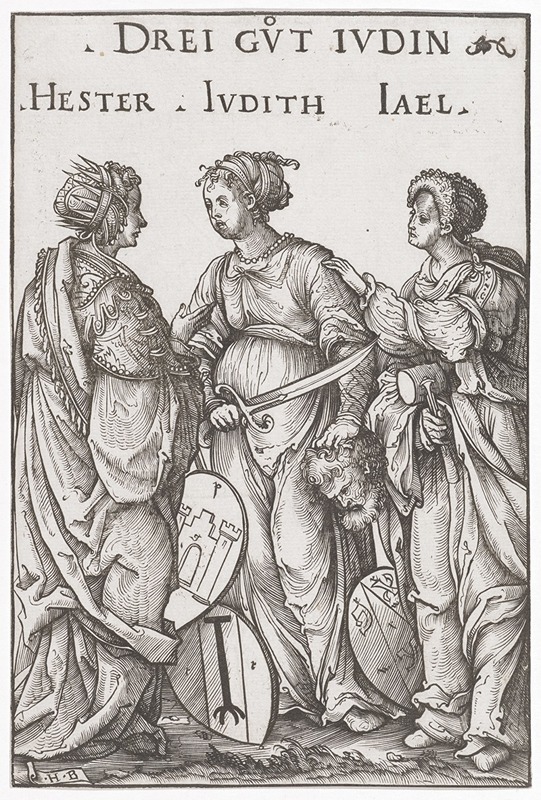 Die drei guten Jüdinnen — Hans Burgkmair The Elder