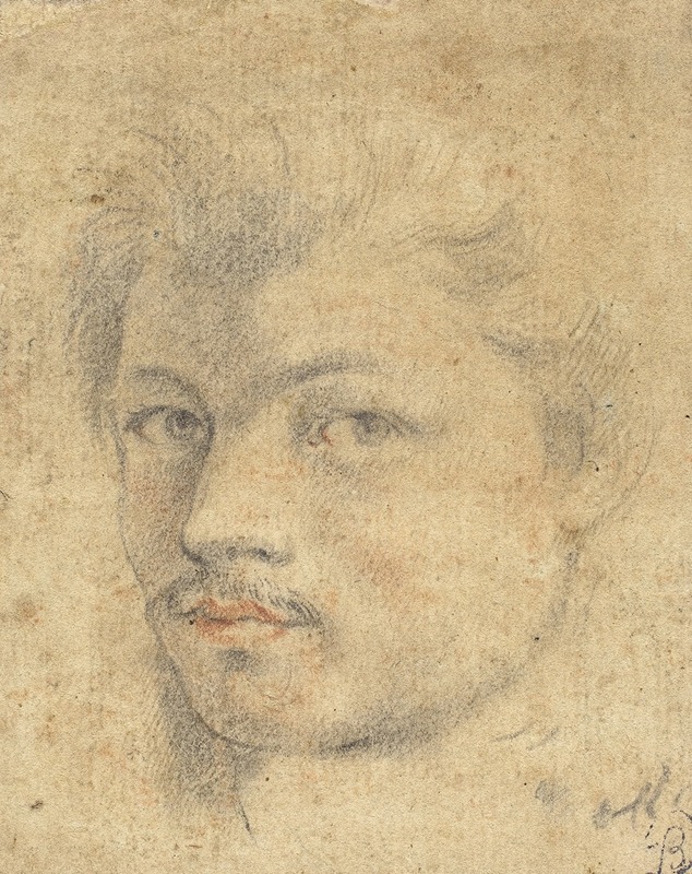 Head of a Man by Французская школа, 1580-1610 — digital art print download