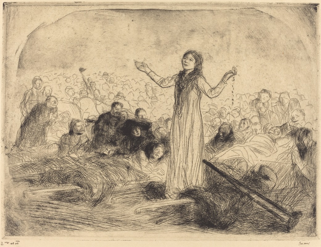 Lourdes, the Miracle (second plate) by Жан-Луи Форайн, 1912-1913 — digital art print download