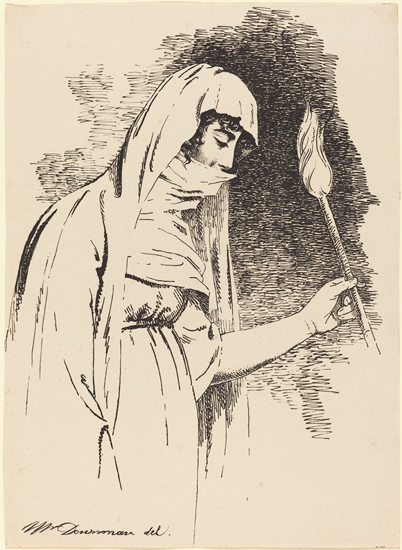 Oriental Woman, Holding a Torch — John Downman