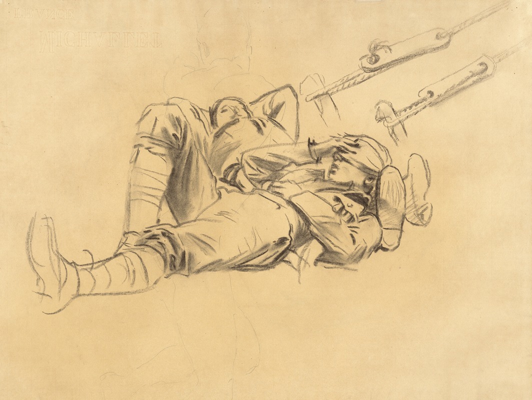 Studies for 'Gassed' (recto) II by Джон Сингер Сарджент, 1918-1919 — digital art print download