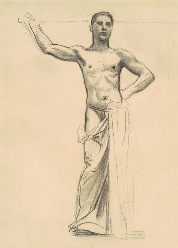 Study of Apollo for 'Apollo and the Muses' — John Singer Sargent
