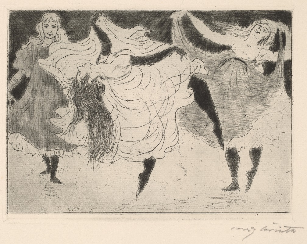 Dancers (Tanzerinnen) by Ловис Коринт, 1895 — digital art print download