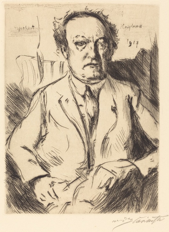 Gerhart Hauptmann by Lovis Corinth, 1917 — digital art print download