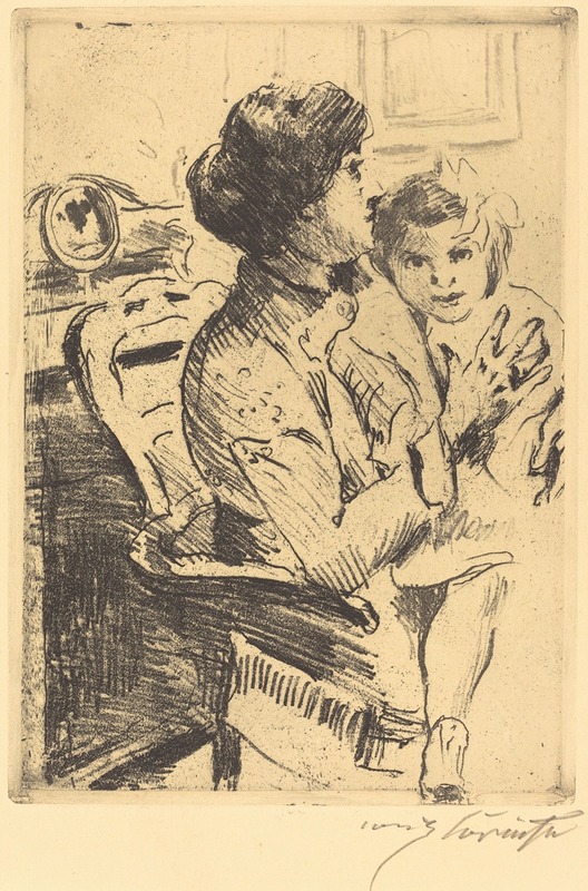 Mother and Child (Mutter und Kind) by Ловис Коринт, 1911 — digital art print download