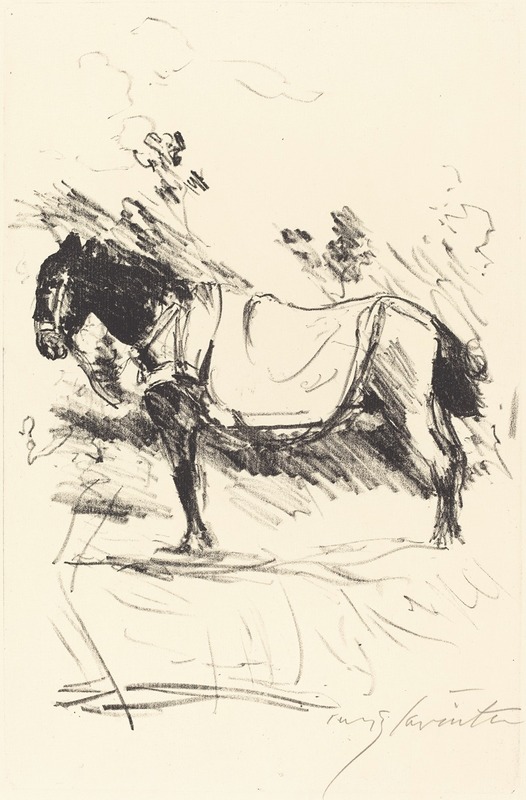 Riding-Horse (Reitpferd) by Ловис Коринт, 1916 — digital art print download
