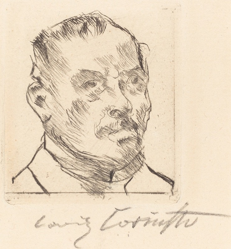 Self-Portrait (Selbstbildnis (Kopf)) by Ловис Коринт, 1916 — digital art print download