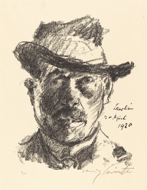 Self-Portrait (Selbstbildnis) II by Ловис Коринт, 1920 — digital art print download