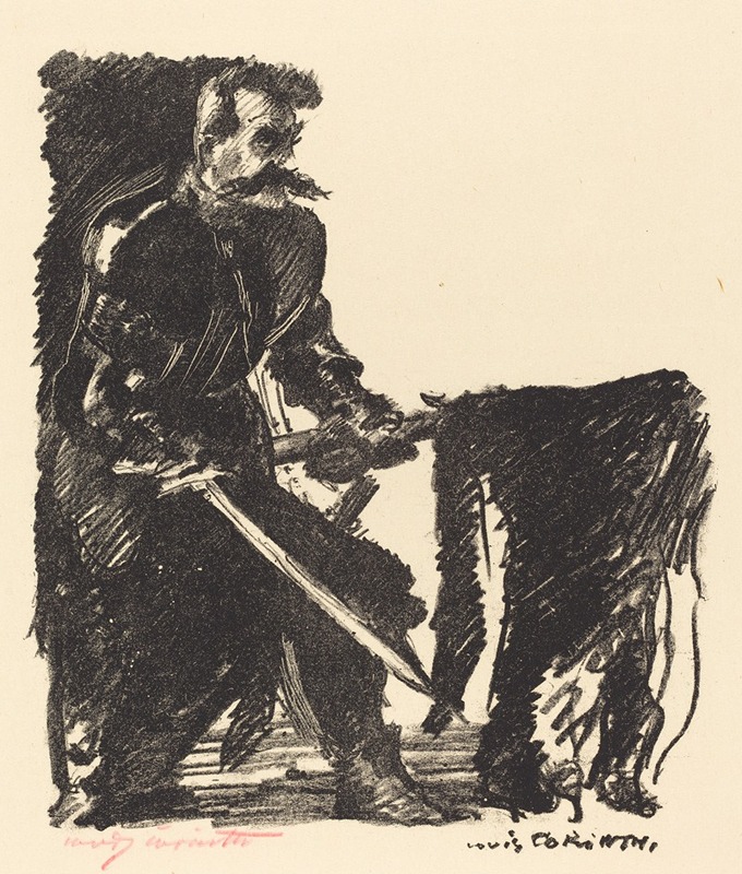 Standard Bearer (Bannerträger) by Ловис Коринт, 1915 — digital art print download
