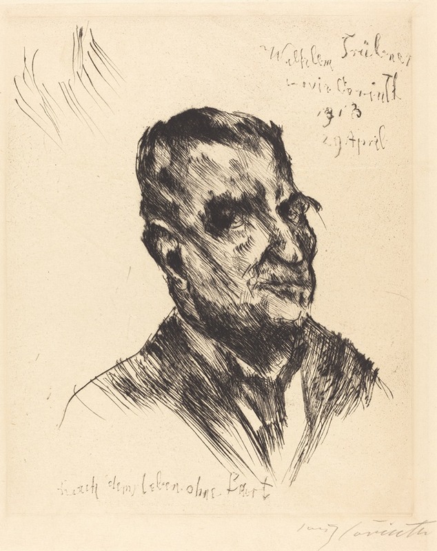 Wilhelm Trübner by Ловис Коринт, 1913 — digital art print download