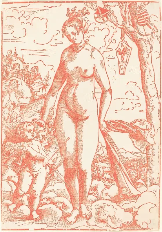 Венера и Купидон by Лука Кранах Старший, 1506 — digital art print download