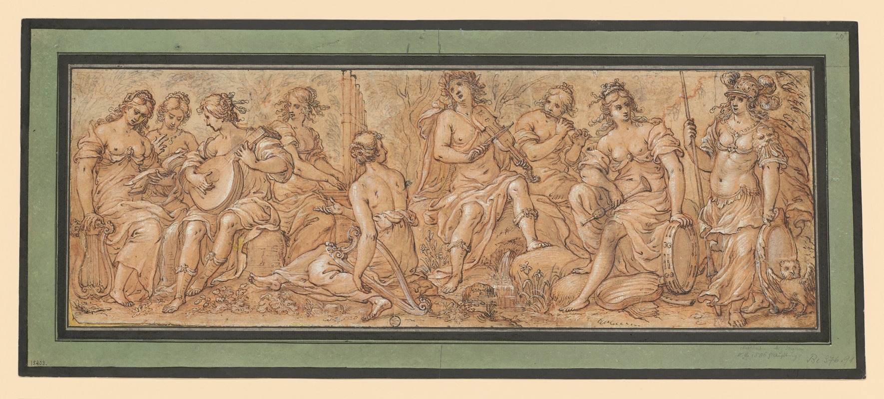 Frieze with Apollo, Minerva and Muses — Mathias Strasser