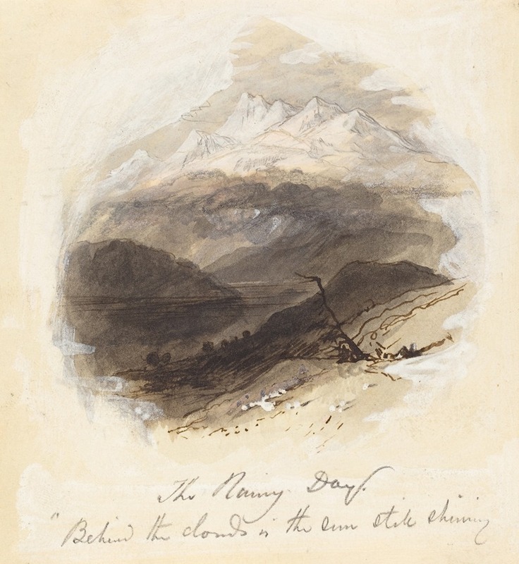 Illustration for Longfellow's 'The Rainy Day' — Myles Birket Foster
