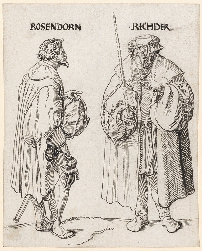 Rosendorn und Richter by Никлаус Мануэль — digital art print download