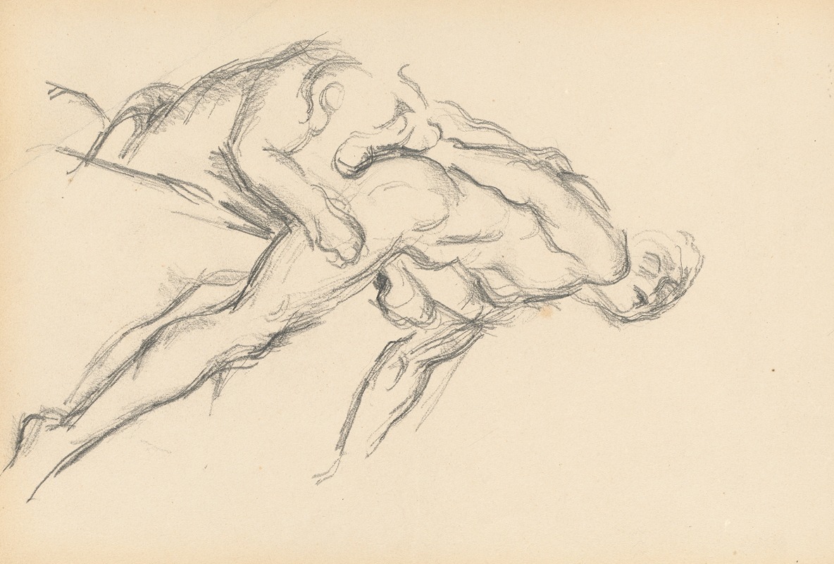 Study of Puget's 'Milo of Crotona' — Paul Cézanne