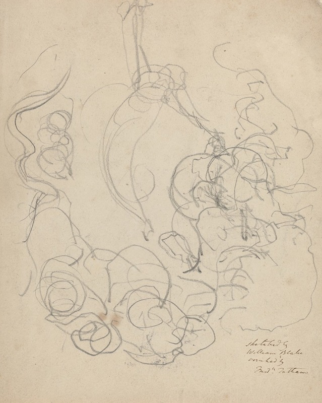 A Figure Ascending in a Glory of Clouds — William Blake