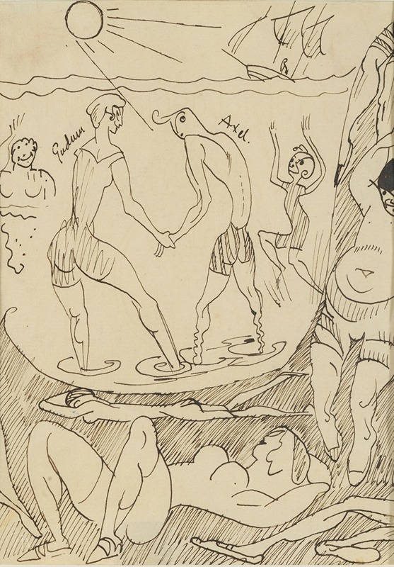 Bath Scene by Axel Törneman — digital art print download