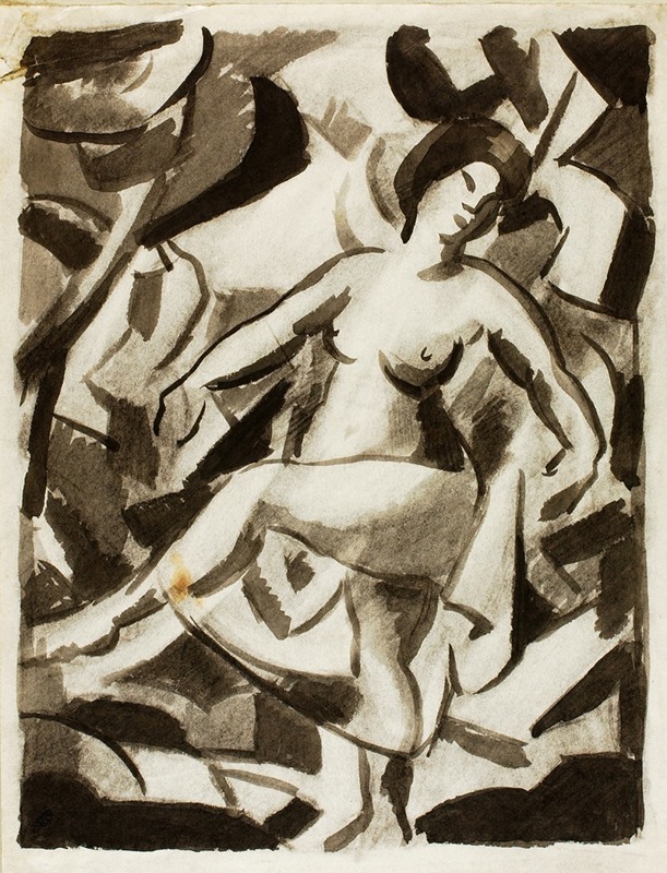 Female Nude I by Карл Ньюман, 1986 — digital art print download