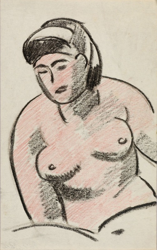 Female Nude Torso by Карл Ньюман, 1980 — digital art print download