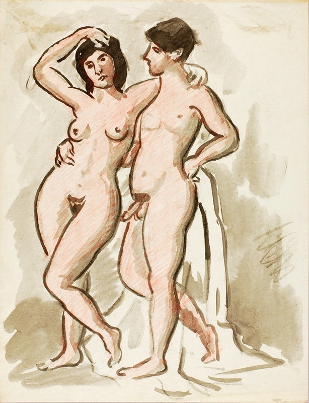 Male and Female Nude — Carl Newman