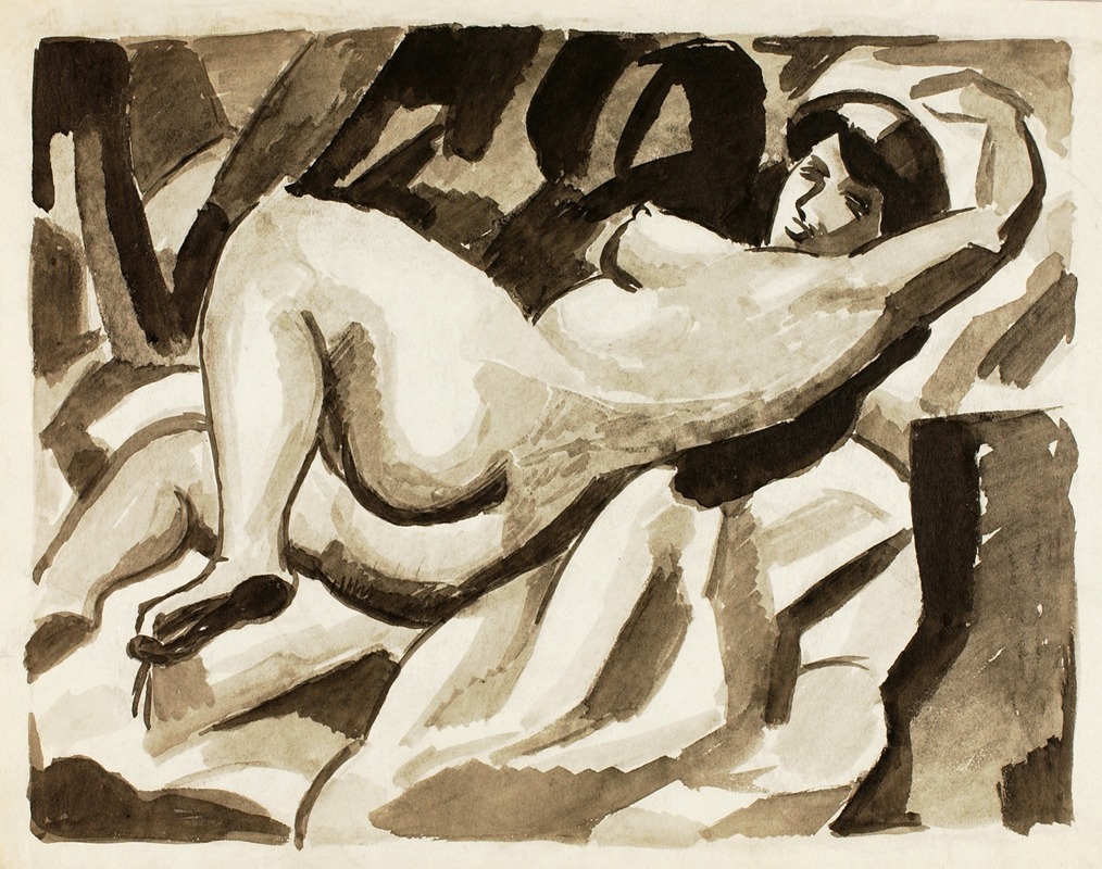 Reclining Female Nude II — Carl Newman