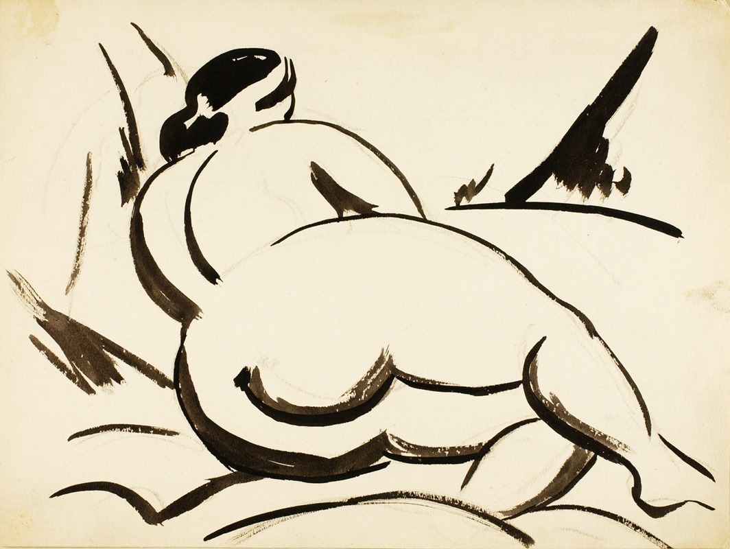 Reclining Female Nude IV — Карл Ньюман