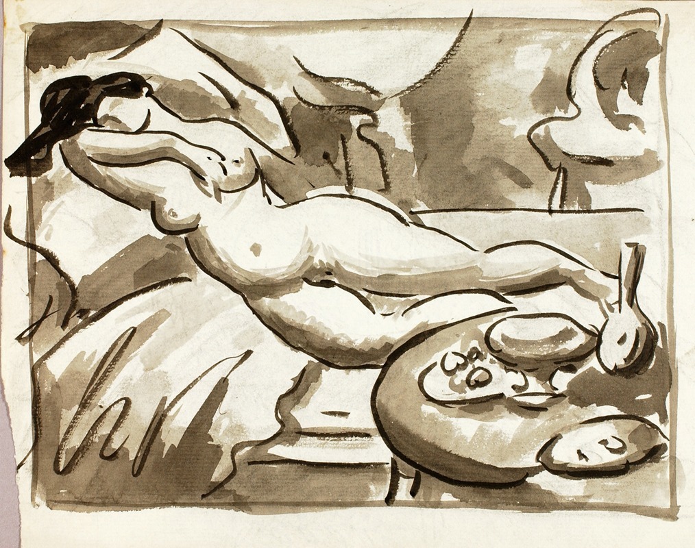 Reclining Female Nude VIII — Carl Newman