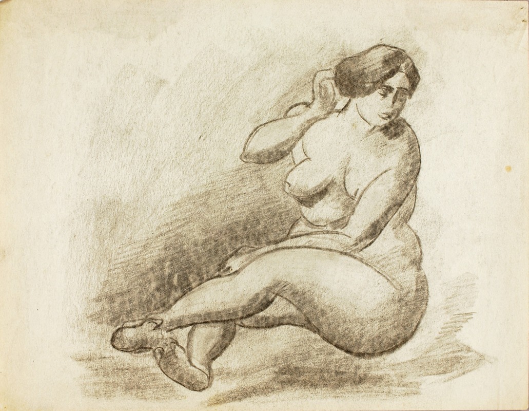 Seated Female Nudes by Карл Ньюман, 2002 — digital art print download
