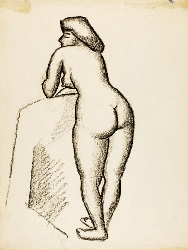 Standing Female Nude by Карл Ньюман, 1992 — digital art print download