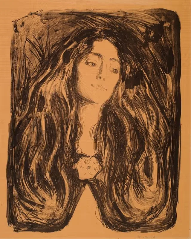 Madonna (The Brooch. Eva Mudocci) — Edvard Munch