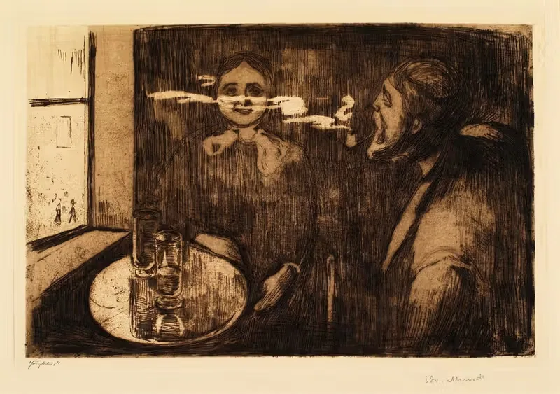 Тет-а-тет by Эдвард Мунк, 1984 — digital art print download