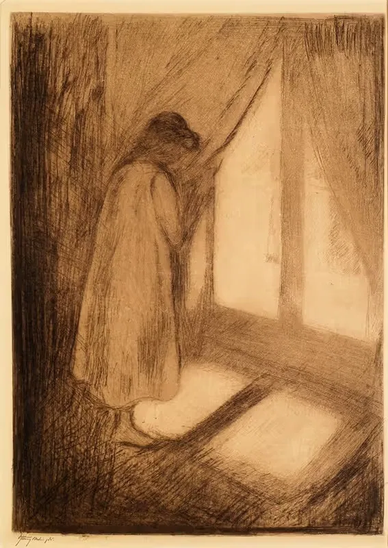 The Girl at the Window — Edvard Munch