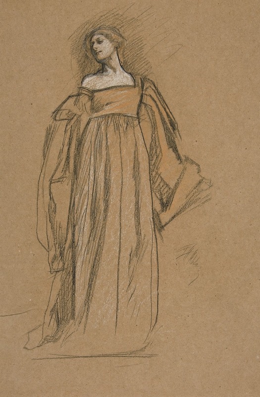 Figure study for 'Measure for Measure' III by Эдвин Остин Эбби — digital art print download