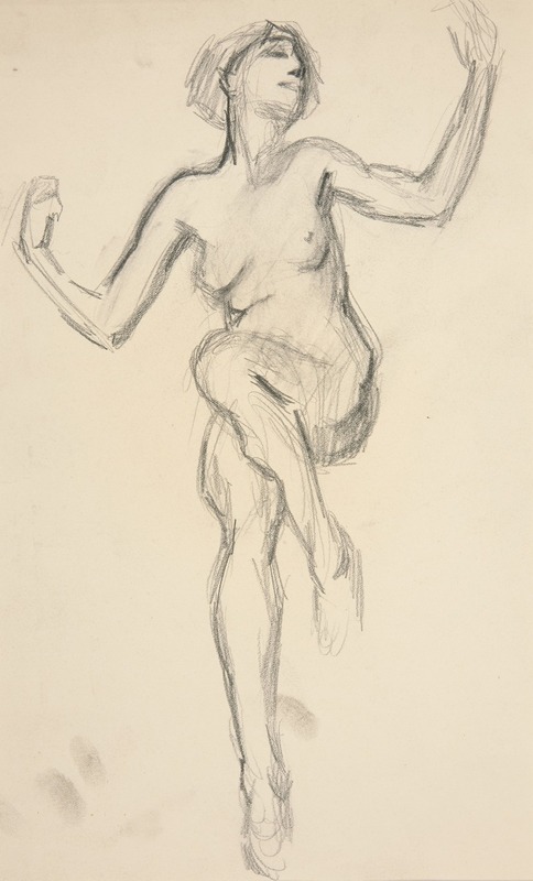 Figure study for 'The Hours' II by Edwin Austin Abbey, 1985 — digital art print download