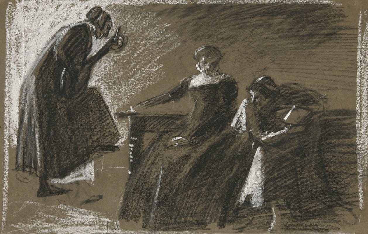 Sketch for an unidentified Shakespeare play — Edwin Austin Abbey