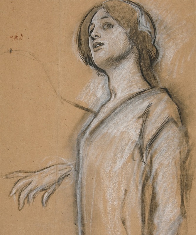 Study for 'Isabella the Catholic' — Edwin Austin Abbey