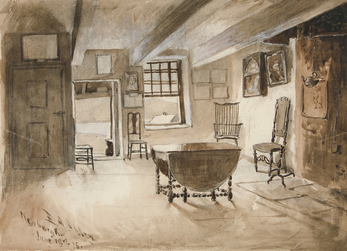 Study for 'Washington’s Headquarters at Newburgh, New York' — Edwin Austin Abbey