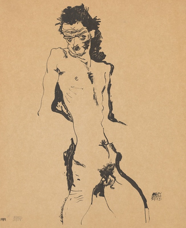 Selbstporträt by Эгон Шиле, 1988 — digital art print download