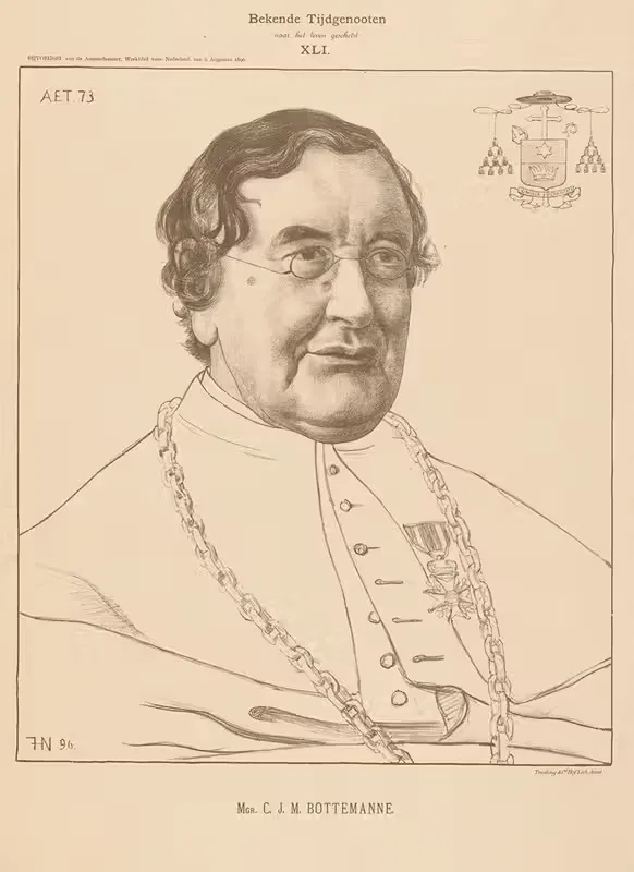 Portret van Caspar Josefus Martinus Bottemanne — Ferdinand Hart Nibbrig