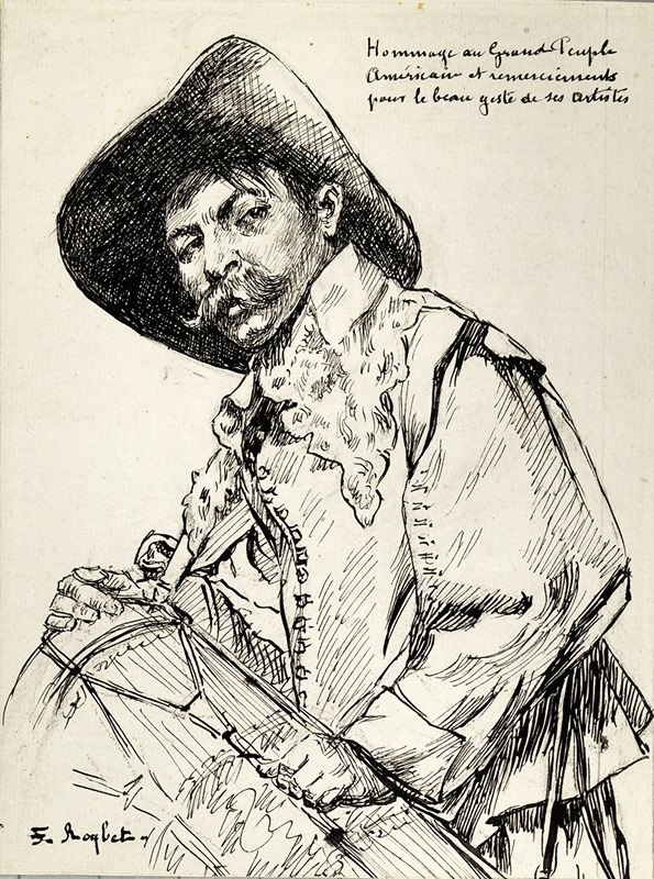 The Drummer by Фердинанд Ройбе — digital art print download