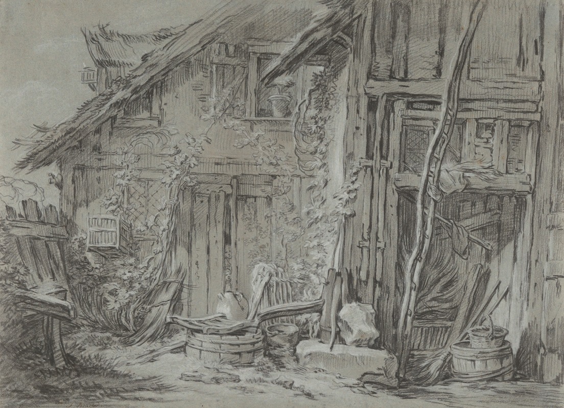 The Dilapidated Farmhouse by Франсуа Буше — digital art print download