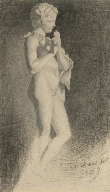 A study of a boy playing the whistle — Франтишек Климкович