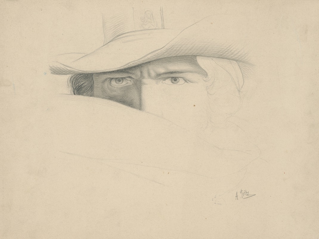 Man in a hat by Франтишек Климкович — digital art print download