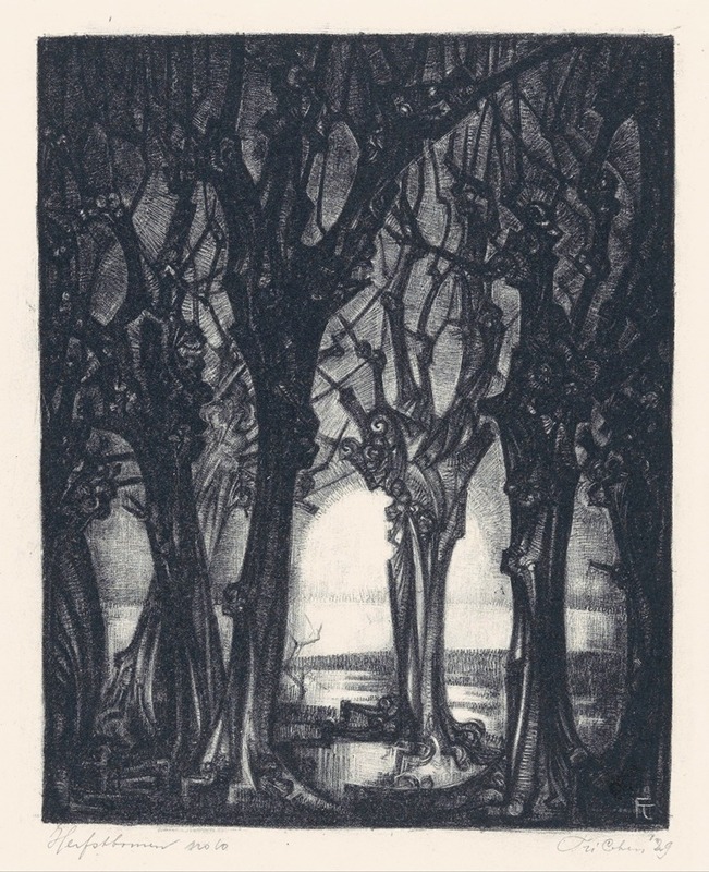Herfstbomen by Frederika Sophia Cohen — digital art print download