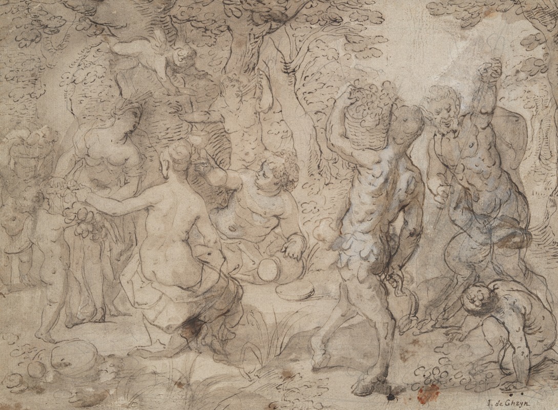 Bacchus, Venus, and Ceres by Hendrik van Balen — digital art print download