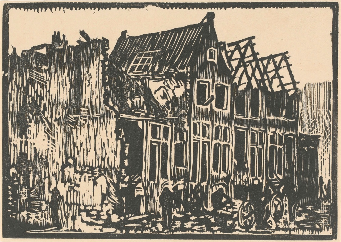 Huizen en bouwvallen by Хендрик ван дер Стратен — digital art print download