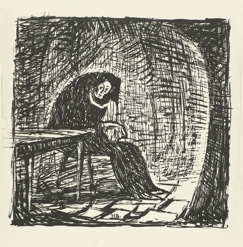 Arme oude vrouw by Анри Бракенсик — digital art print download