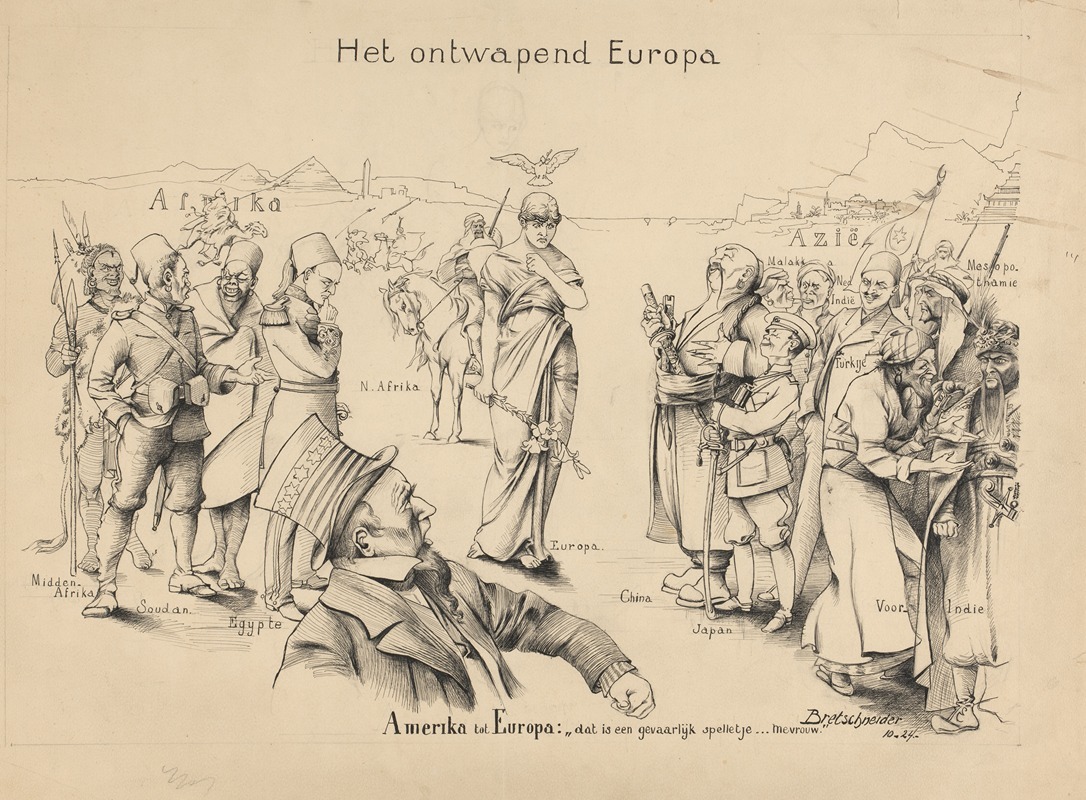 Het ontwapend Europa by J. Bretschneider — digital art print download